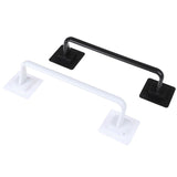 HULIANFU Self Adhesive Wall Mounted Bathroom Towel Bar Shelf Rack Holder Toilet Roll Paper Hanging Hanger S/L Size