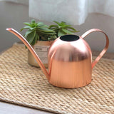 HULIANFU Long Mouth Water Can Stainless Steel Watering Pot Garden Flower Plants Watering Cans 500ML /1000ML Kettle Gardening Tool