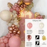 HULIANFU Macaron Pink Balloon Garland Arch Kit Wedding Birthday Party Decoration Kids Globos Rose Gold Confetti Latex Ballon Baby Shower