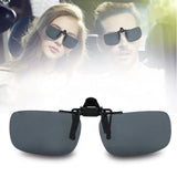 HULIANFU Unisex Clip Polarized Sunglasses Driving Night Vision Clip-on Flip-up Lens Sunglasses Cool Eyewear Clip On Lens Anti-UV 400