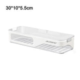 HULIANFU Wall Mounted Bathroom Shelf Shampoo Shower Organizer Punch-Free Bathroom Shelves Storage Rack Drainage Holder Household Items