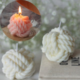 HULIANFU Scented Candle Mold DIY Wool shape Candle Silicone Casting Mold Handmade Candle Soap Making Wax Mold Handcraft Home Decoration