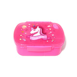 HULIANFU New Unicorn Lunch Box Food Grade PP Cartoon Student Kids Back to School Division Breathable Bento Boxes with Spoon