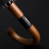 HULIANFU Parachase Big Umbrella Wooden Windproof 16 Ribs Business Japanese Long Handle Umbrella Rain Women Men 120cm Golf Clear Umbrella