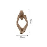 HULIANFU Modern European Style Resin Abstract Thinker Statue For Decoration Simple Sculpture Figurine Hotel Office Home Decor New