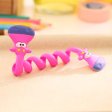 HULIANFU Kawaii Cartoon Animal Cord Winder Winding Line Data Cable Wire Storage Organizer Line Fixer Holder Headset Cord Protector 1PC