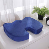 HULIANFU Orthopedic Booster Seat Cushion Memory Foam Chair Massage Pad Office Back-rest Pad Driver Pilot Headrest