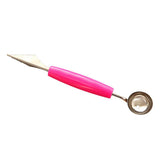 HULIANFU Kitchen Accessories Dual-head Stainless Steel Carving Knife Fruit Watermelon Ice Cream Baller Scoop Stacks Spoon Home gadgets