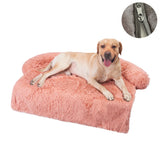 HULIANFU Washable Pet Sofa Dog Bed Calming Bed For Large Dogs Sofa Blanket Winter Warm Cat Bed Mat Couches Car Floor Furniture Protector