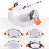 HULIANFU LED Downlight 5W 7W 9W 12W 15W 18W Recessed Round LED Ceiling Lamp AC 220V 230V 240V Indoor Lighting Warm White Cold White