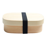 HULIANFU Wooden Lunch Box Picnic  Japanese Bento Box for School Kids Dinnerware Set with Bag&amp;Spoon Fork Chopsticks Round Square Lunch Box