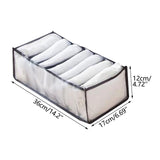 HULIANFU New Underwear Clothes Storage Box Foldable Drawer Organizers Socks Shorts Closet Wardrobe Separation Compartment Box Washable