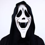 HULIANFU Scream Latex Mask Horror Movie Scary Mens Face Evil Halloween Party Cosplay Costume Props