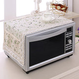 HULIANFU Microwave Oven Dust Cover Oil-proof Natural Material Breathable Protection With Storage Bag   Kitchen Supplies