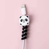 HULIANFU Kawaii Cartoon Animal Cord Winder Winding Line Data Cable Wire Storage Organizer Line Fixer Holder Headset Cord Protector 1PC