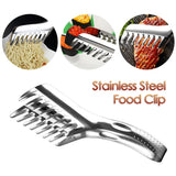 HULIANFU Multi-function Food Clip Stainless Steel Noodles Comb Clip Kitchen Spaghetti Tool For For Families Restaurants Picnics