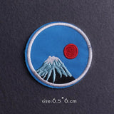 HULIANFU Van Gogh Patch Iron On Patches For Clothing Thermoadhesive Patches On Clothes Japan Anime/Fusible Patch Embroidery Sticker Badge