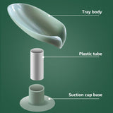 HULIANFU Leaf Shape Soap Box Drain Soap Holder Box Bathroom Accessories Toilet Laundry Soap Box Bathroom Supplies Tray Gadgets