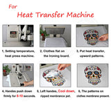 HULIANFU Iron on Cute Animal Patches Set for Clothing DIY T-shirt Applique Vinyl Unicorn Heat Transfer Clothes Stickers Thermal Press T