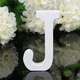 HULIANFU White Wood Letter Alphabet DIY Personalised Name Design Art Crafts Free Standing Xmas Birthday Wedding Party Home Decoration