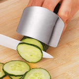 HULIANFU Stainless Steel Finger Guard Finger Hand Cut Hand Protector Knife Cut Finger Protection Tool Kitchen Cooking Knives Accessories