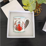 HULIANFU Retro Plate Bone China Dinner Set Nordic Kitchen Ceramic Dessert Charger Plates for Wedding Tableware Trays Decorative Mug Cup