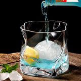 HULIANFU Wine Cocktail Glass Whisky Short Glass European Japanese Bar Creative Personality Whiskey Beer Glass Verre Drinking Brandy Cup