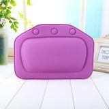 HULIANFU Soft Bathtub Pillow Headrest Waterproof PVC Bath Pillows Cushion Head Neck Rest Pillows With Suction Cups Bathroom Accessories