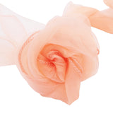 HULIANFU Organza Chair Sashes Bow Chair Covers Organza Fabric DIY Knot Chair Tie for Party Events Wedding Decoration 18cmx275cm
