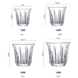 HULIANFU Nordic Espresso Coffee Glass European Cappuccino Cold Latte Latte Concentrated Cup American Ice Dirty Coffee Cup for Kitchen