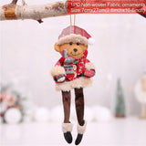 HULIANFU Santa Claus Christmas Doll Merry Christmas Decorations for Home Elk Christmas Ornaments Xmas Tree Decor  Navidad Natal Gifts