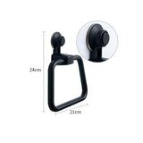 HULIANFU Reusable Vacuum Strong Suction Cup Towel Bars Ring Kitchen Punch Free Towel Hook Storage Shelf Bathroom Towel Holder Sticker