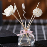 HULIANFU Purifying Air Bathroom Aroma Diffuser DIY Aromatherapy Home Fragrances Spa Office Hotel No Fire Scent Rattan Sticks (no bottle)