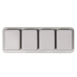 HULIANFU New 4 Cavity 3D Handmade Silicone Soap Molds Massage Therapy Bar Making Mould Tools DIY Oval Shape Soaps Resin Crafts