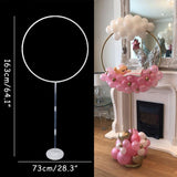 HULIANFU Wedding arch plastic round ring arch stand artificial flower balloons decor birthday party wedding decoration flower stand frame