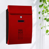 HULIANFU Wall Mounted Stainless Steel Mailbox Outdoor Warehouse Apartment Home Garden Letterbox Vertical Locking Mail Post Box F6011