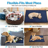 HULIANFU Pet Electric Heating Pad Blanket Pet Dog Cat Winter Warmer Pad Waterproof Adjustable Temperature Dog Mats with Light indication