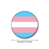 HULIANFU Pride Rainbow Flag Badge Round Icons Gay Pins Homosexual Love Metal Badges Decorative Brooch Pins Jewelry Accessories Gifts