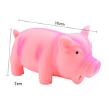 HULIANFU Pets Dog Toys Screaming Chicken Squeeze Sound Toy Rubber Pig Duck Squeaky Chew Bite Resistant Toy Puppy Training Interactive