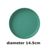HULIANFU Kitchen Plastic Plates Wheat Straw Food Sauce Dish Taste Board Snack Fruit Plates Round Household Dishes Modern Dinner Plates