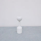 HULIANFU White Black Wooden Candle Holder Nice Minimalist Geometric Beech Shaped Candle Art Decoration Candle Seat