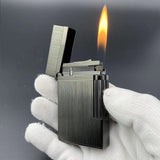 HULIANFU Light luxury retro DuPont bright sound lighter Seiko pure copper windproof inflatable cigarette lighter smoking accessories