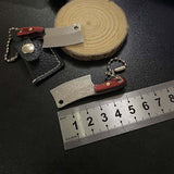 HULIANFU Mini Fold Knife Keychain Stainless Steel Portable Household Fruit Knife Tools Camping Hiking Outdoor Knife Key Pendant