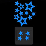 HULIANFU Light Switch Sticker Luminous Wall Stickers Cartoon Glow in the Dark Sticker Decal for Kids Room Decoration Home Decor Cat Fairy