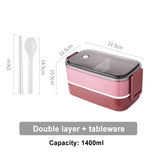 HULIANFU Japanese style Multi-layer lunch box food container storage Portable Leak-Proof bento box for kids with Soup Cup Breakfast Boxes