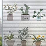 HULIANFU Landscape pastoral pattern window frosted glass sticker opaque toilet anti-lighting bathroom film anti-peep shading window paper