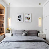 HULIANFU Modern Led Pendant Lamps Gold Black for Dining Room Bedroom Bedside Table Chandelier Minimalist Decor Lighting Suspension Design