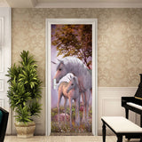 HULIANFU 2023 Simulation Of Gilt Leaves DIY Door Stickers Home Decoration Wall Sticker Kitchen Art Mural Peel &amp; Stick Waterpoof PVC Wallpaper