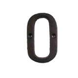 HULIANFU Metal Letters Numbers Cast Iron Decoration House Sign Doorplate DIY Cafe Wall CLH@8