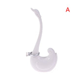 HULIANFU Rings Jewelry Rack Swan/Elephant Display Stand Modeling Craft Supplies Deco Jewelry Holder Figurines Miniatures Storage Decor